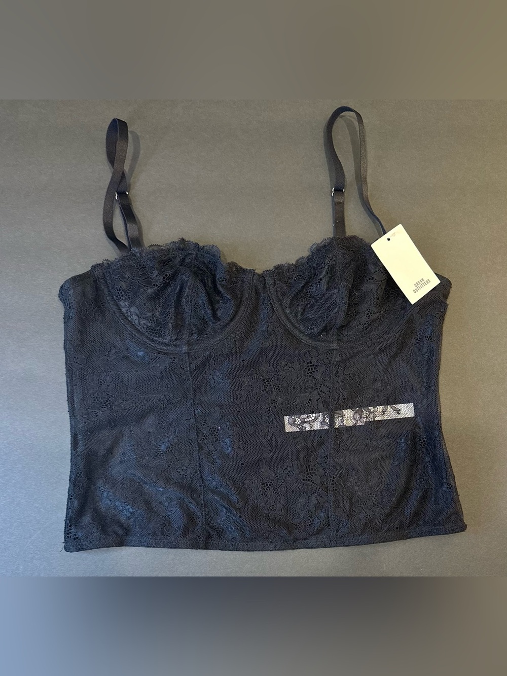 Urban Outfitters Out From Under Modern Love Black Lace Corset Medium